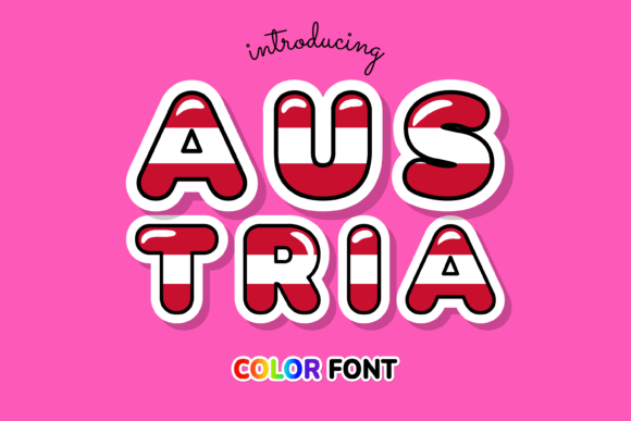 Austria Color Fonts for Handmade Design