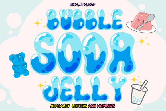 Bubble Soda Jelly: A Vibrant Color Fonts Choice