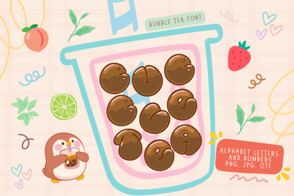 Bubble Tea Fonts: Color Fonts for Local Branding
