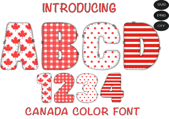 Canada Flag: A Bold Color Fonts Choice for Local Business Branding