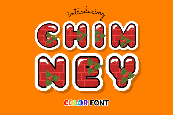 Chimney: A Festive Color Font for Editorial Impact