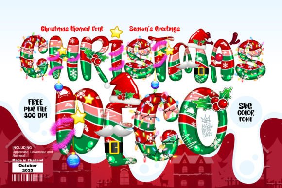 Christmas Deco: A Festive Color Font Worth Stitching?