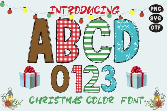 Christmas Letters: A Festive Color Fonts Review for Local Business Branding