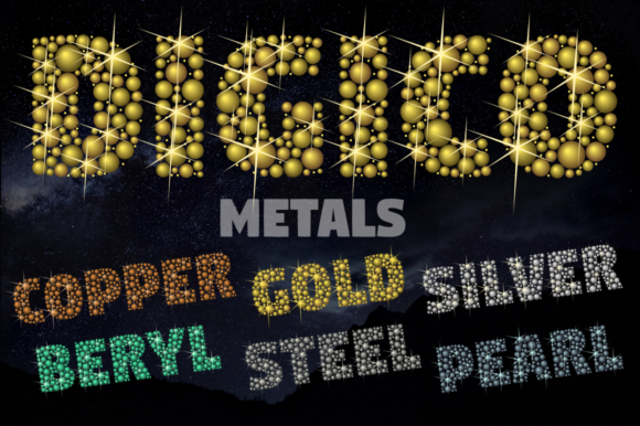 Digico Metals: A Standout Color Fonts Choice