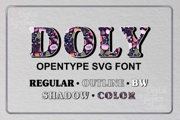 Doly: A Versatile Color Fonts Collection for Digital Sellers