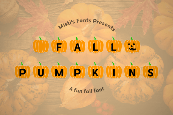 Fall Pumpkins: A Festive Color Fonts Collection for Handmade Creators