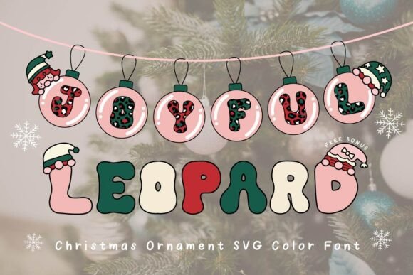 Joyful Leopard Color Fonts for Handmade Crafters