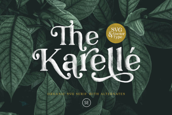 Karelle: A Vintage Serif Font for Color Fonts & Real Small Business Branding