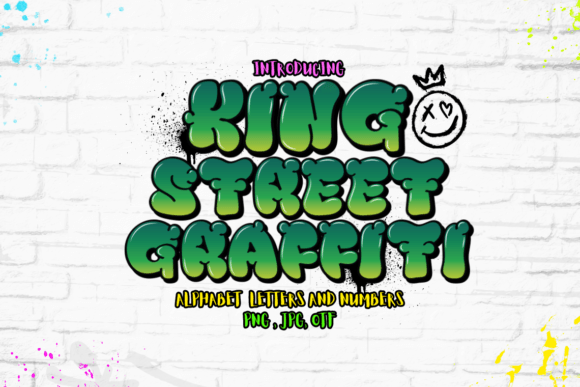 King Street Graffiti: A Bold Color Fonts Choice for Local Branding