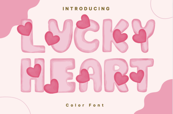Lucky Heart: A Whimsical Color Fonts Choice
