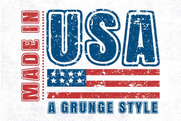 Made in USA: A Bold Color Font for Editorial Impact