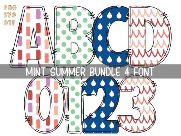 Mint Summer: A Playful Color Fonts Choice