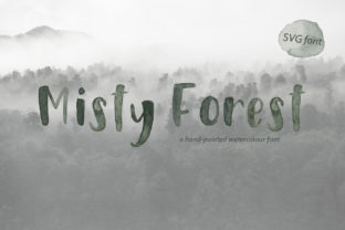 Misty Forest: A Bold, Moody Font for Embroidery