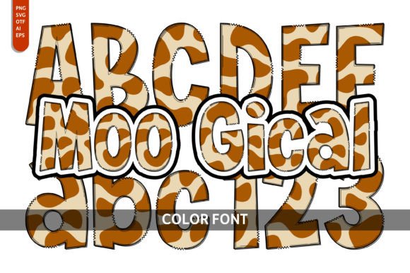 Moo Gical: Playful Color Fonts for Handmade & Brand Projects