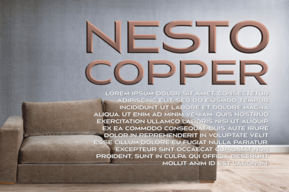 Nesto Copper: A Standout Color Font for Digital Sellers