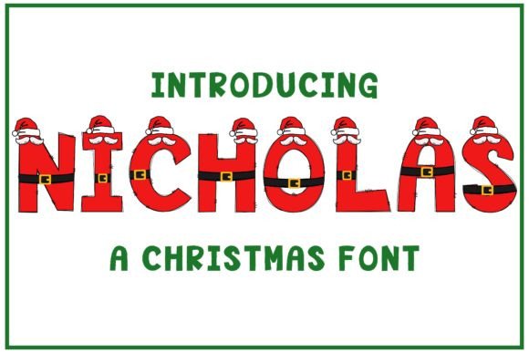Nicholas: A Festive Color Fonts Choice