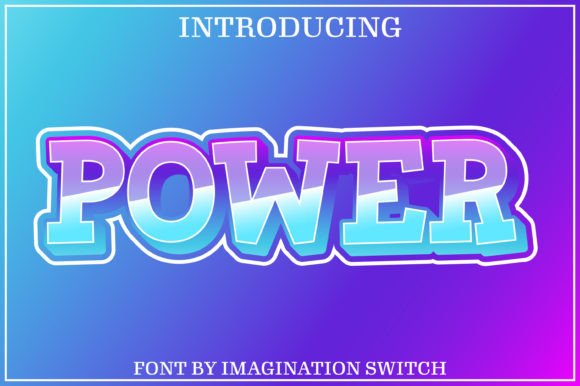 Power: A Bold Color Font for Impactful Design Projects
