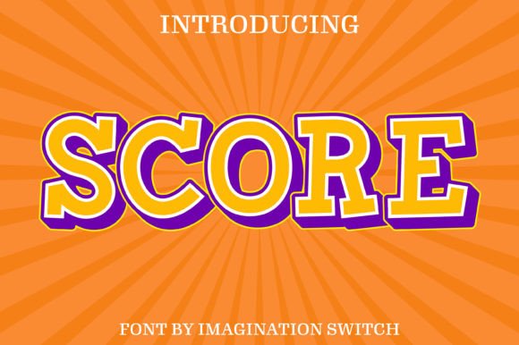 Score: A Vibrant Color Font for Handmade Brands