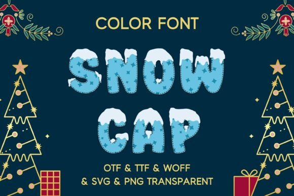 Snow Cap: A Festive Color Fonts Gem for Local Branding