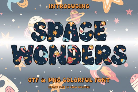 Space Wonders: A Standout Color Fonts Collection