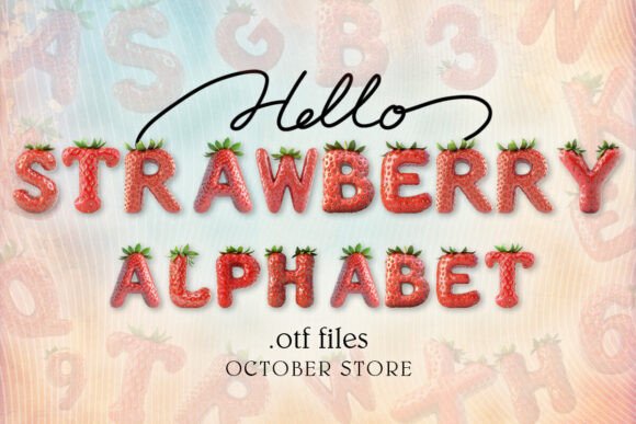 Strawberry Alphabet: A Color Fonts Sensation for Modern Brands