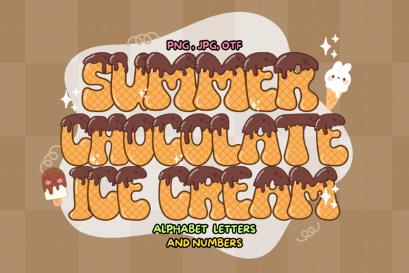 Summer Chocolate Ice Cream Fonts