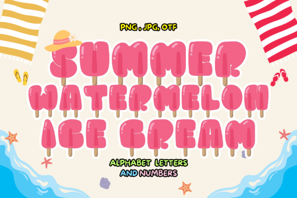 Summer Watermelon Ice Cream Fonts