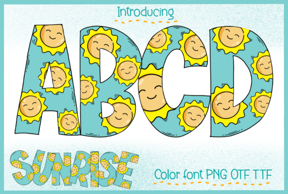 Sunrise: A Playful Color Fonts Choice for Local Branding