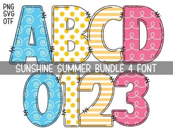 Sunshine Summer: A Playful Color Fonts Choice