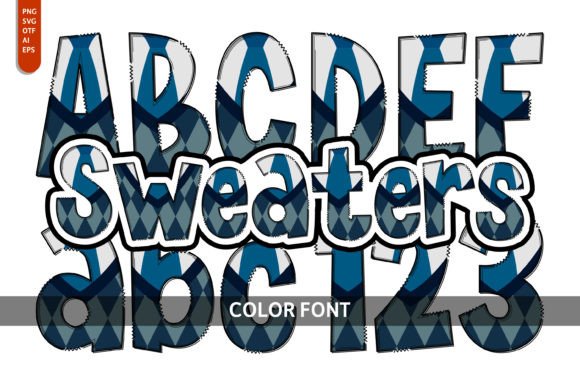 Sweaters: A Playful Color Fonts Collection