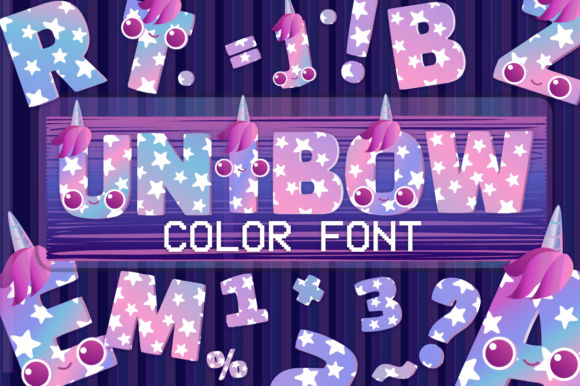 Unibow: A Joyful Color Fonts Asset for Creative Sellers