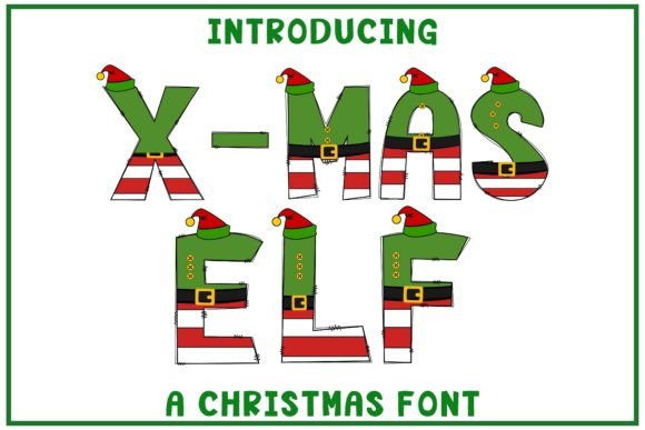X-mas Elf: A Festive Color Fonts Choice for Handmade Creators
