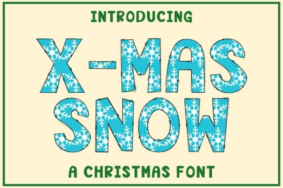 X-mas Snow: A Festive Color Fonts Asset for Real Publishing